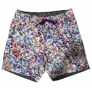 Robert Graham Glass Skull Swim Trunks Lined 7" Inseam Men's Size Medium